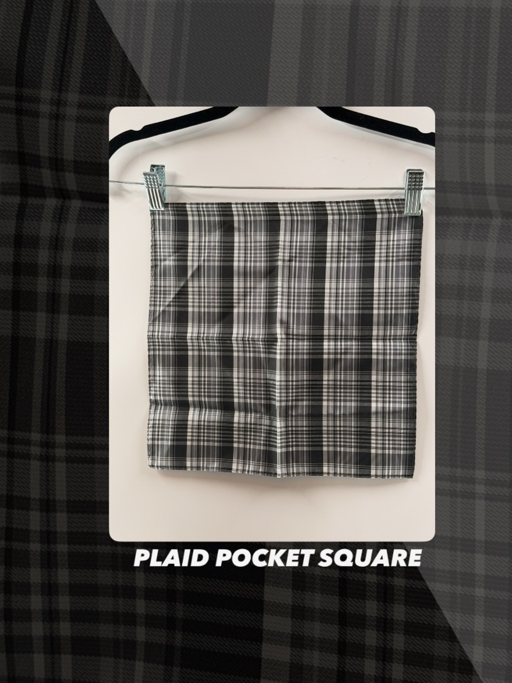 EUC Plaid Pocket Square